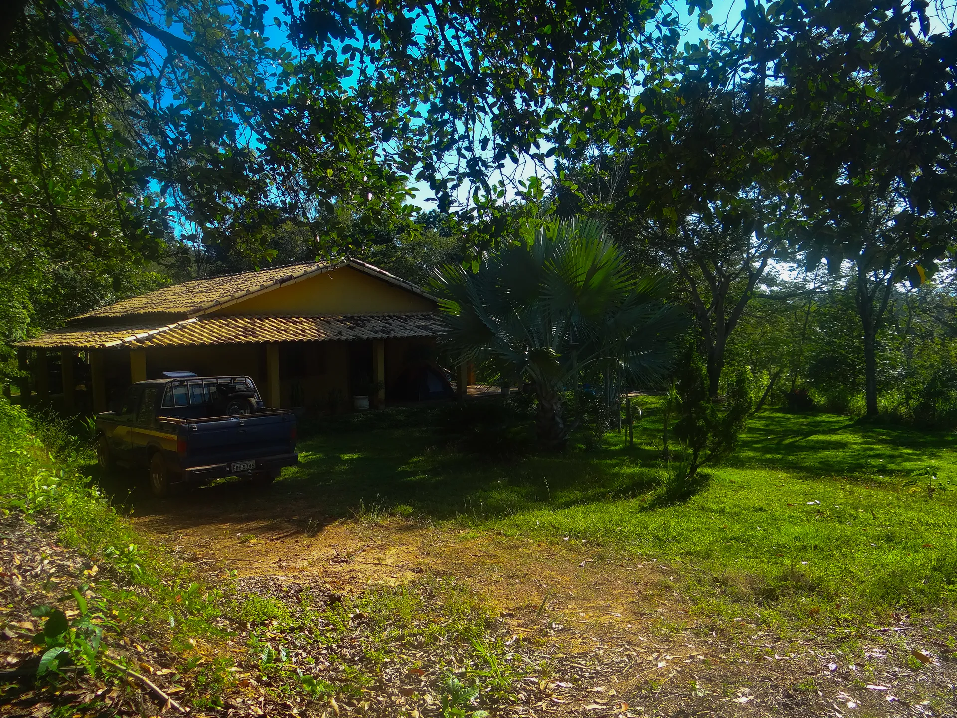 Primeira vista da chácara